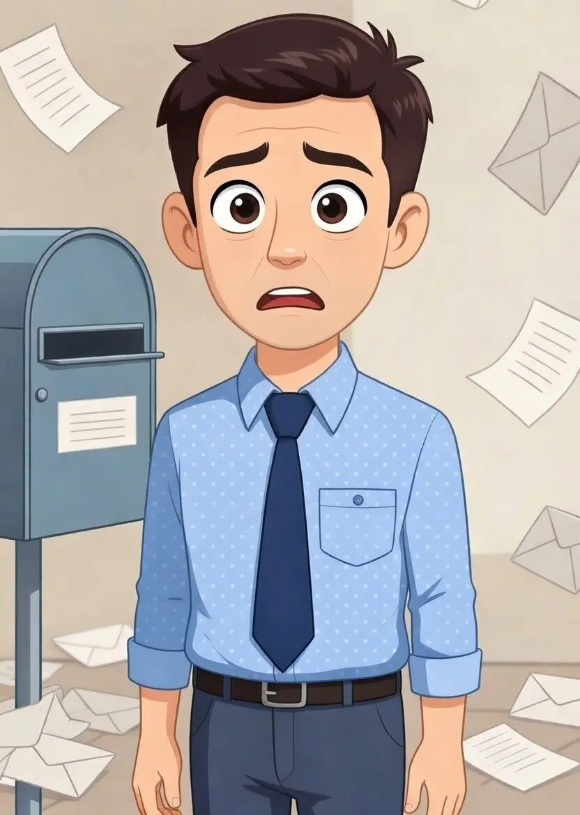 Important business mail and documents left unattended