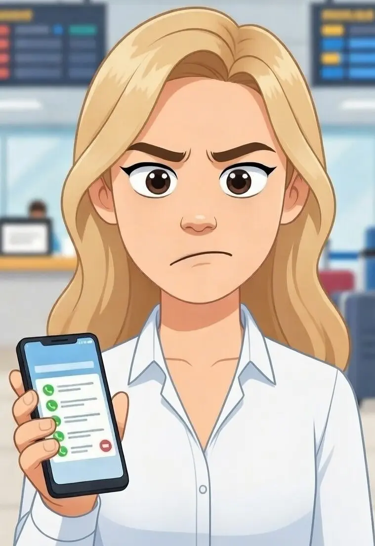 Business owner traveling and missing client calls